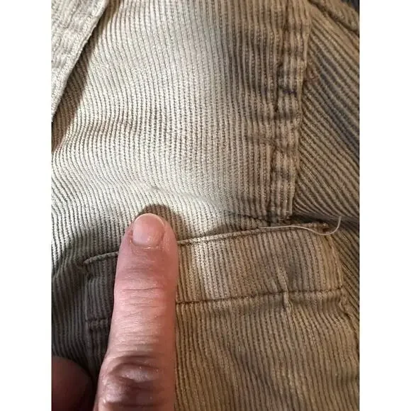 Anthropologie Pilcro & The Letterpress Size 12 Green Corduroy Peplum Jacket - Picture 7 of 11